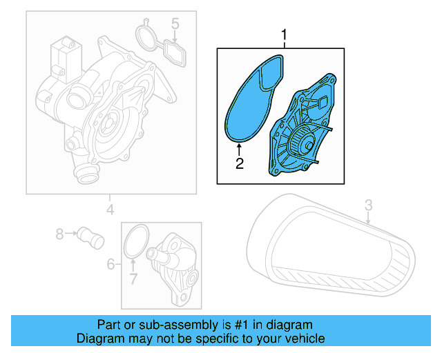 Water Pump Assembly 06L-121-012-M - View 8