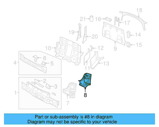 Mount Panel 1Q0-813-328 - View 3