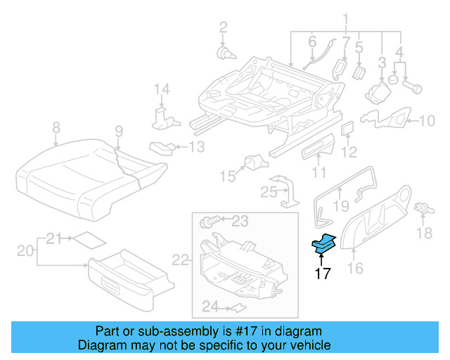 Side Cover Clip 1T0-881-621 - View 4