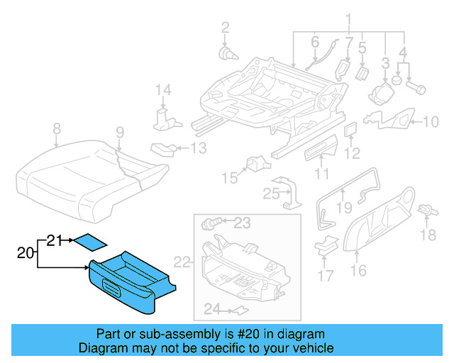 Storage Drawer 5K0-882-601-82V - View 5