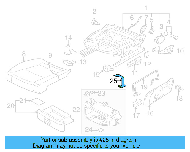 Bracket 1K0-881-547-A - View 7