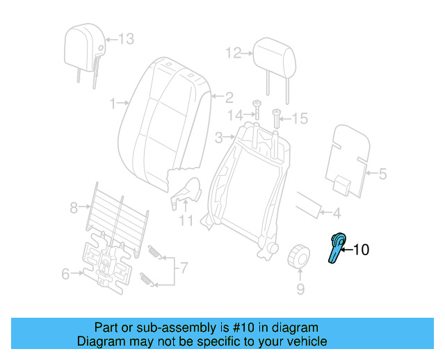 Recline Knob 1J0-881-671-H-9B9 - View 33