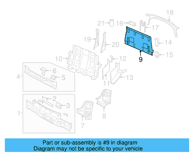 Partition Panel 1Q0-813-501 - View 3