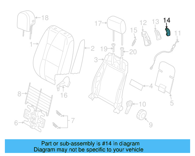 Release Lever 1K3-881-633-A-82V - View 17