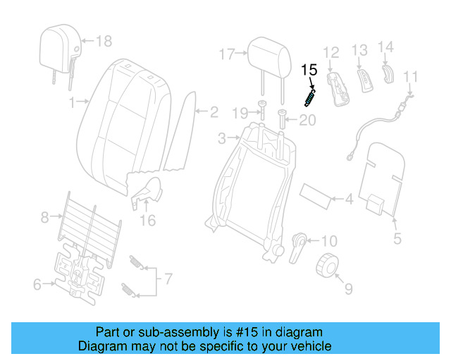 Tension Spring 1K0-881-095