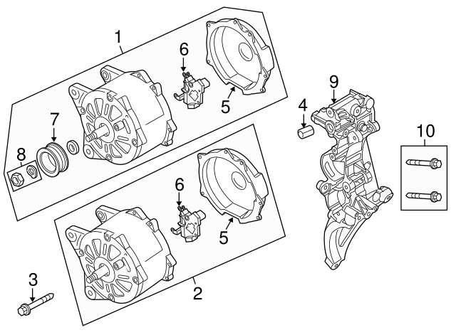 Alternator Bracket Bolt N-910-267-01