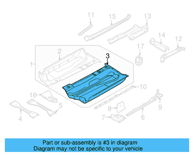 Floor Pan 1K0-803-205 - View 4
