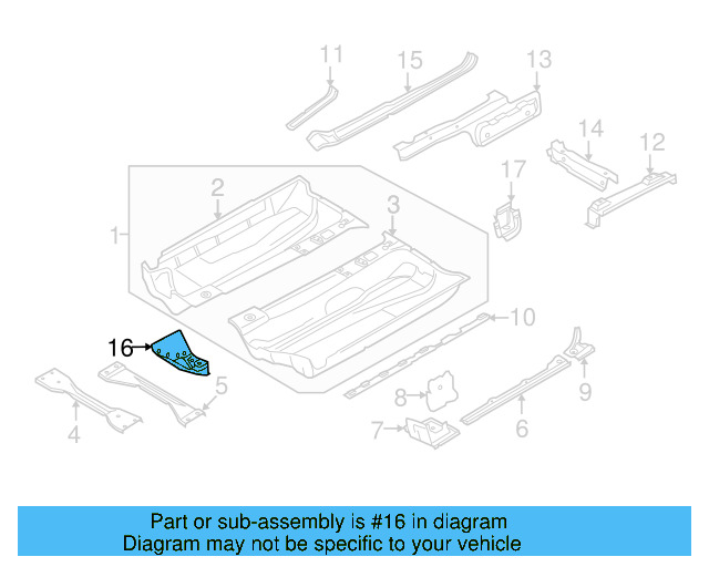 Center Reinforced 1K0-803-489-A - View 30