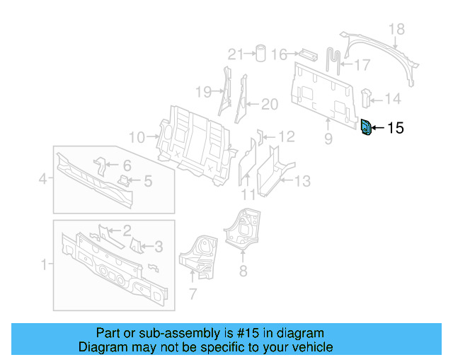 Lower Bracket 1Q0-880-793 - View 3