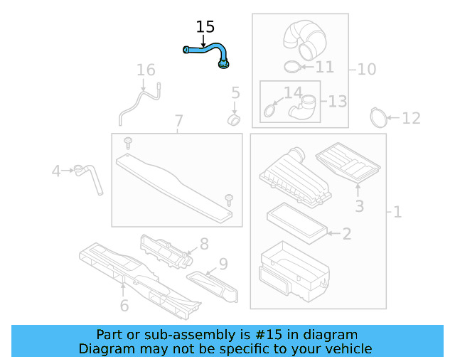 Vent Tube 06K-103-210-D - View 6