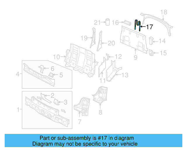 Support Bracket 1Q0-885-371-C - View 3