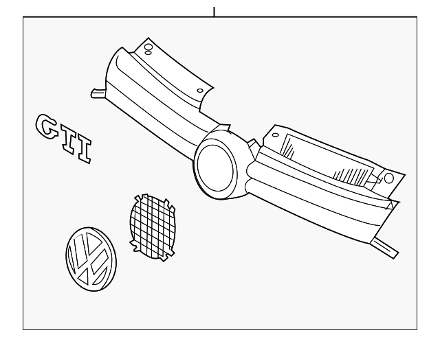 Grille Assembly 5K0-853-651-AK-ATK - View 6