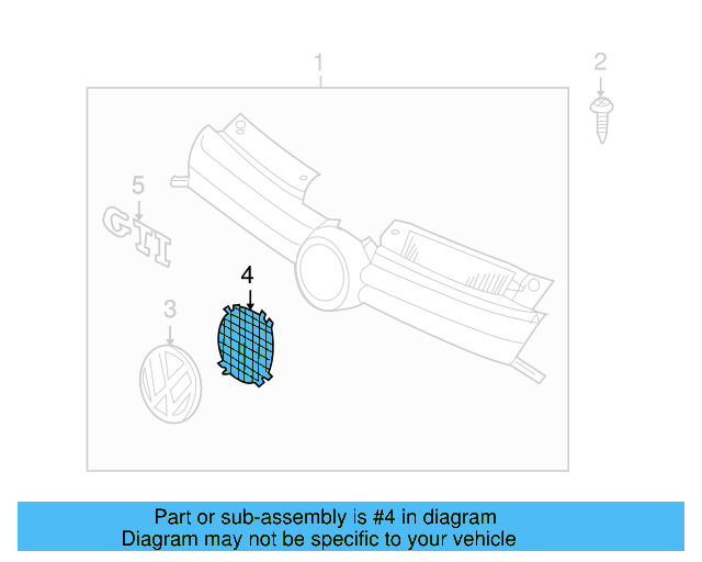 Emblem Screen 5K0-853-343-H81 - View 9