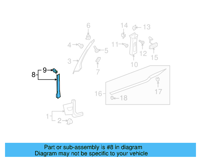 Body A 1K0-868-224-A-82V - View 23