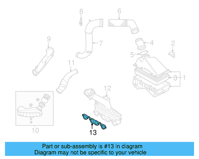 Manifold Gasket 028-129-717-D - View 8