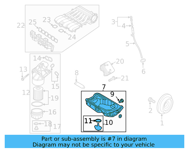 Oil Pan 03H-103-601-AK - View 5