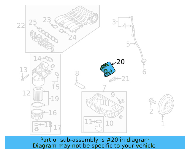 Oil Cooler 03H-117-021-G - View 12