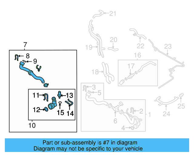 Lower Hose 1K0-122-051-GN - View 14