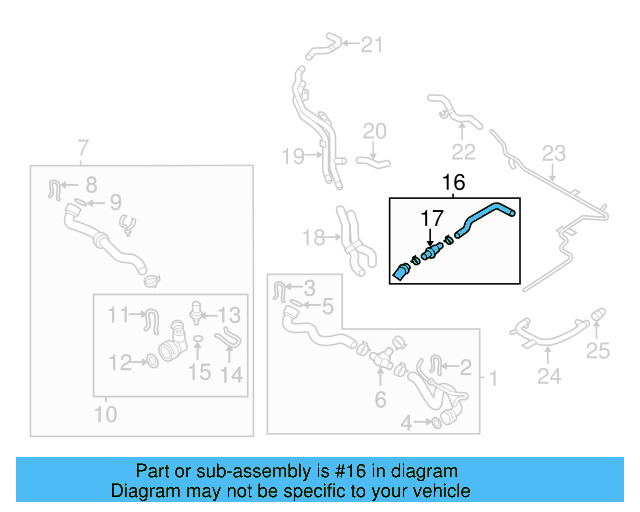 Upper Hose 1K0-122-101-KT - View 25