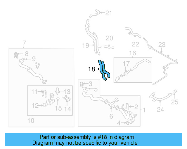 Engine Coolant Hose 3C0-122-063-M - View 19