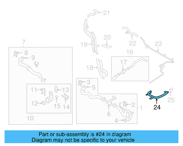 Lower Coupling 1K0-122-291-AD - View 8