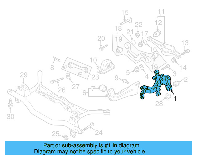 Suspension Knuckle 1K0-505-435-AE - View 9