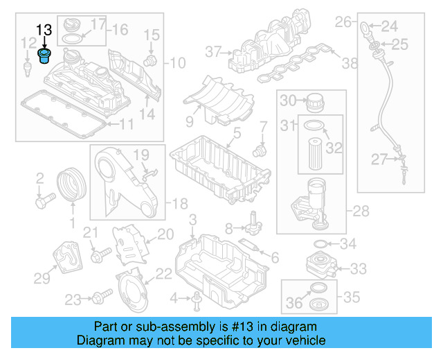 Valve Cover Sleeve 057-103-831-B - View 3