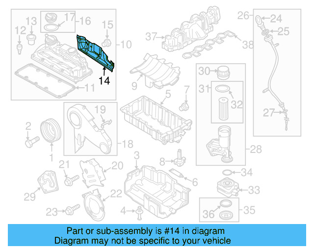 Heat Shield 03L-129-969-D - View 2