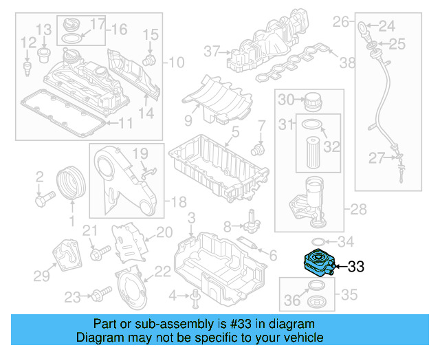 Oil Cooler 038-117-021-E - View 5