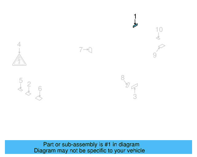 Fuel Label 1H0-010-092-Q - View 25