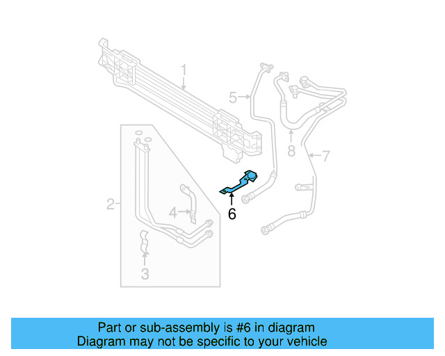 Feed Line Bracket 3C0-317-828-D - View 4