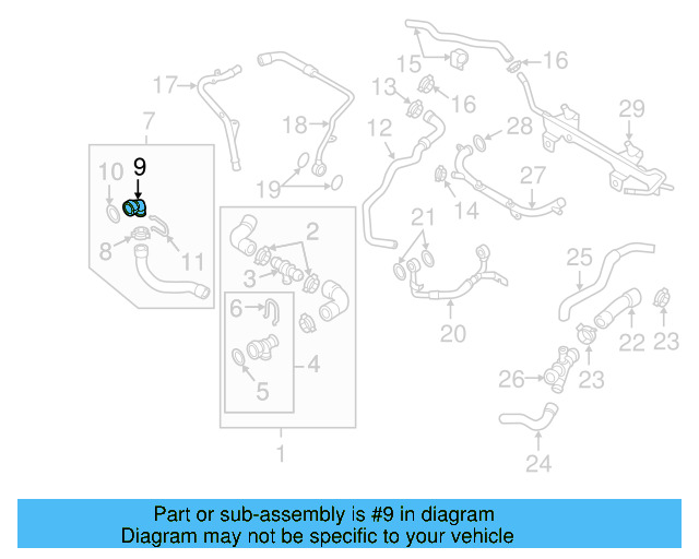 Lower Coupling 1K0-122-291-L - View 12
