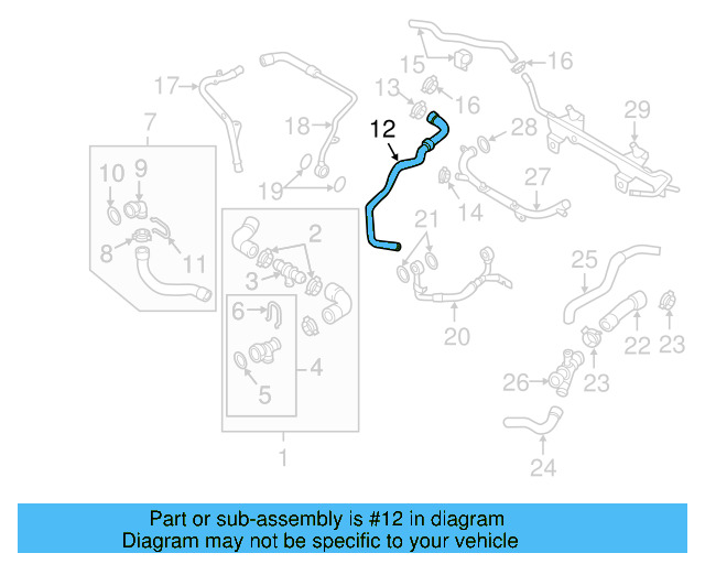 Overflow Hose 1K0-122-109-AL - View 7