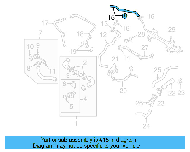 Inlet Hose 1K0-122-447-EQ - View 14