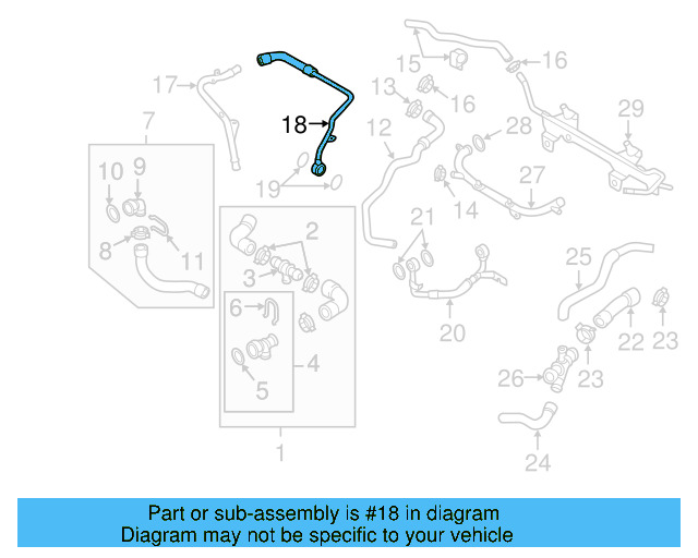 Inlet Hose 1K0-122-447-EQ - View 18