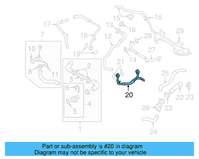 Inlet Tube 06F-121-497-G - View 11