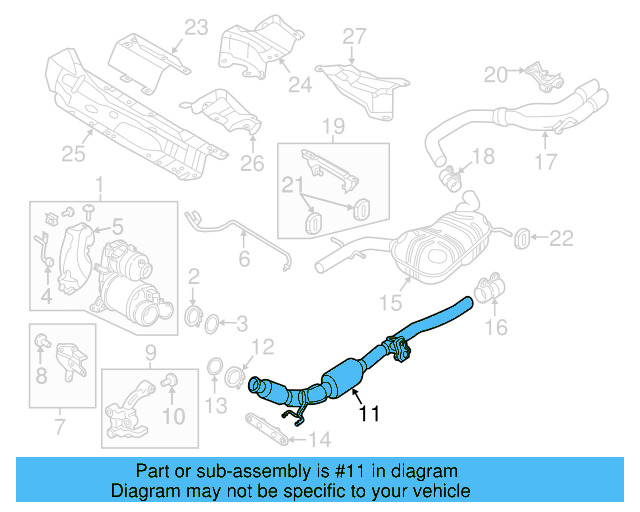 Exhaust Pipe 1K0-254-309-C - View 4