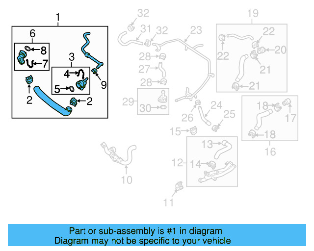 Radiator Coolant Hose 5C0-122-101-AJ - View 24