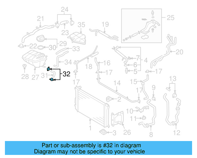 Lower Hose Holder 3D0-121-093-B - View 6