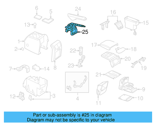 Parking Brake Handle Assembly 1K0-711-303-P-3Q7 - View 6