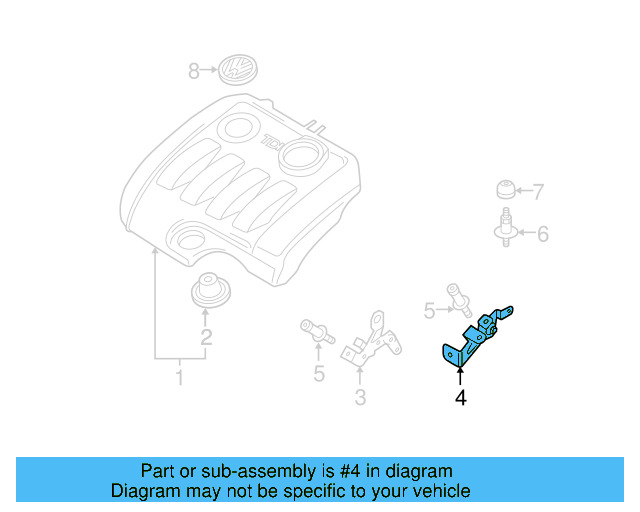 Cover Retainer Plate 7M0-103-945-B - View 9