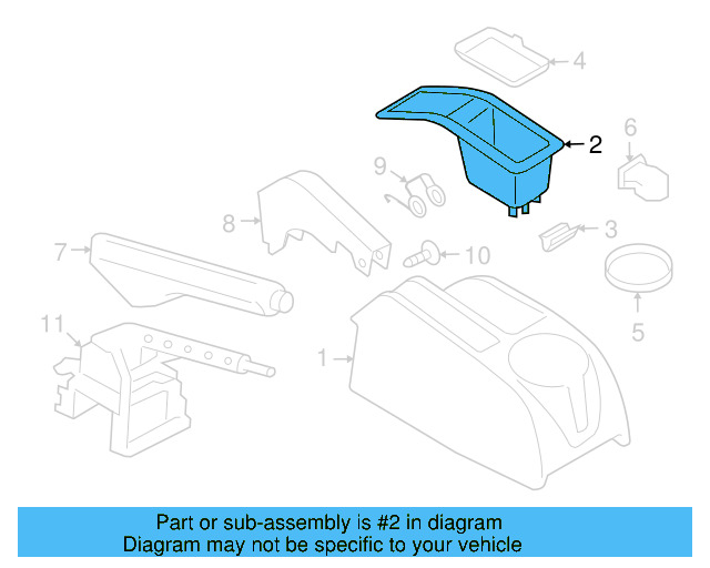 Storage Compartment 1Q0-857-368-C-82V - View 6