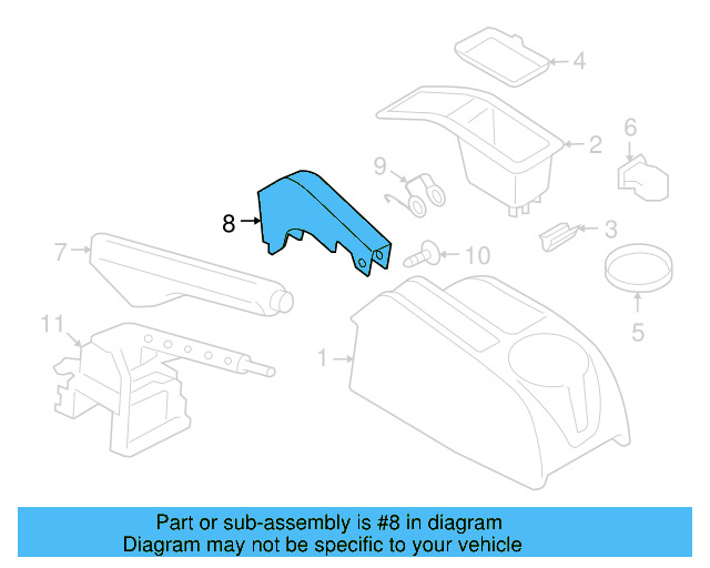 Park Brake Cover 1K0-863-339-B-92W - View 3