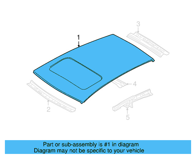 Roof Panel 5K6-817-101 - View 4