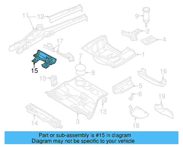 Floor Pan 8E0-803-206 - View 8