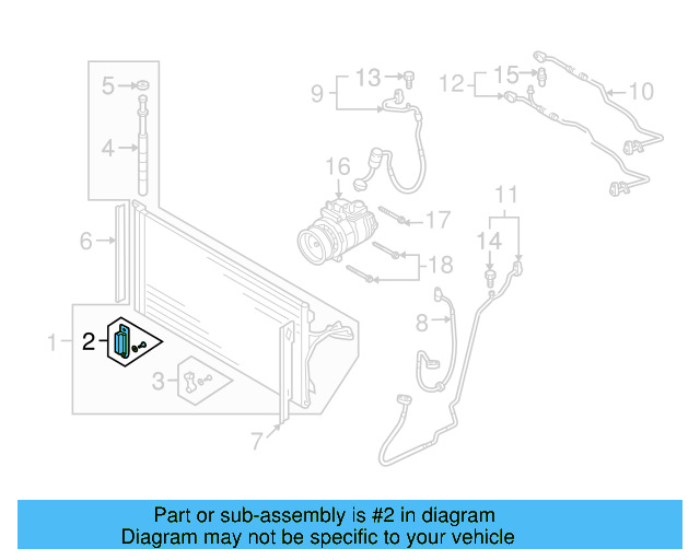 Condenser Bracket 7L0-498-871 - View 2