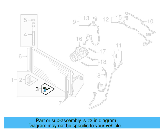 Condenser Bracket 7L0-498-849 - View 12