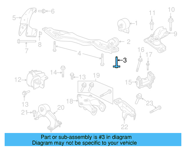 Lower Support Isolator 7B0-199-831 - View 5