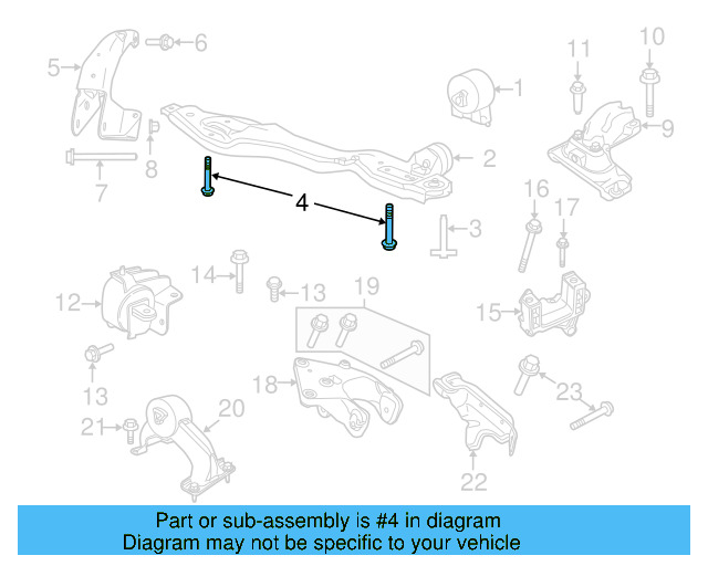 Lower Support Rear Bolt WHT-004-343 - View 3