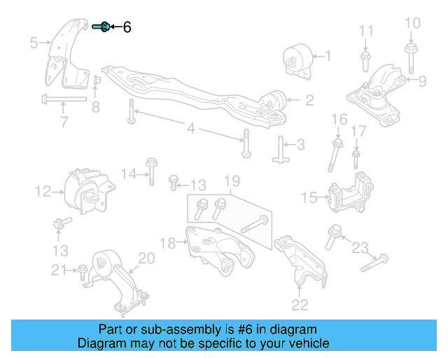 Front Mount Bracket Bolt WHT-004-287 - View 8